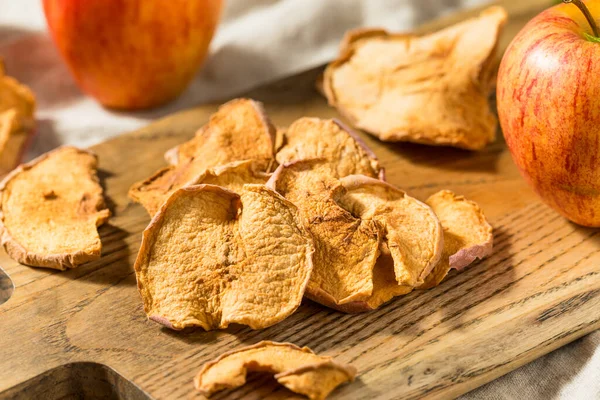 Vegan Homemade Healthy Apple Chips Ready to Eat
