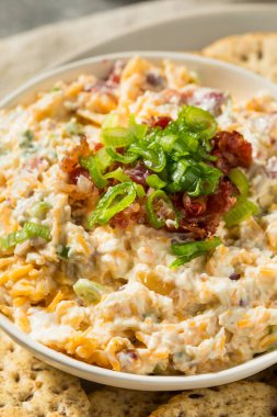 Ev yapımı milyon dolarlık pastırmalı ve krakerli peynir.