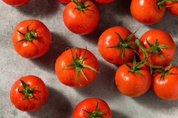 Organic Red Vine Ripened Tomatoes Ready Eat — Stock Photo, Image