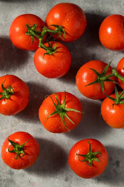 Organic Red Vine Ripened Tomatoes Ready Eat — Stock Photo, Image
