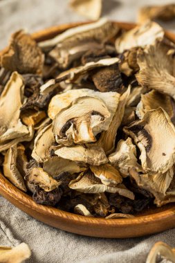 Organik Çiğ Kurutulmuş Mantar Kasesi