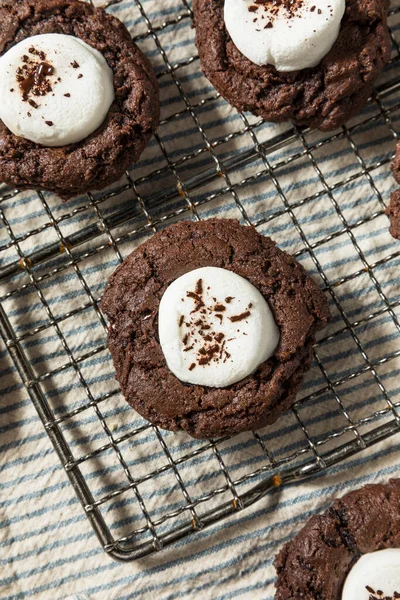 Ev yapımı Koyu Çikolatalı Sıcak Kakao Şekerlemeli Kurabiyeler