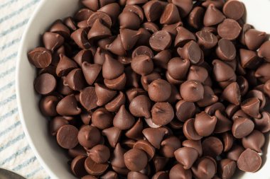 Tatlı Sütlü Çikolata Parçacıkları Birlikte Pişirmeye Hazır