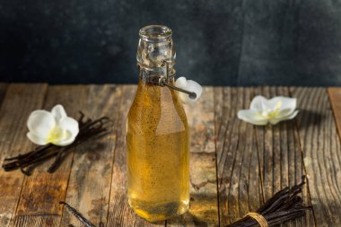 Tatlı Vanilya Fasulyesi İçecekler İçin Şişe İçinde Basit Şurup