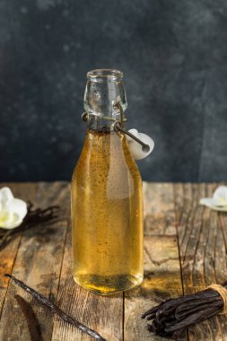 Tatlı Vanilya Fasulyesi İçecekler İçin Şişe İçinde Basit Şurup