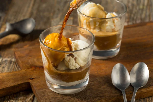 Donmuş Tatlı Affogato Kahveli Tatlı Dondurma ve Espresso