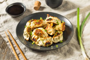 Soya soslu Asya Dumpling Pot Etiketleri Gyoza