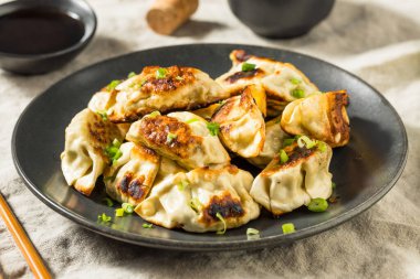 Soya soslu Asya Dumpling Pot Etiketleri Gyoza