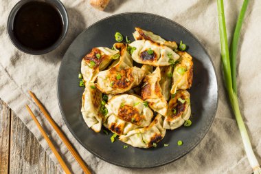 Soya soslu Asya Dumpling Pot Etiketleri Gyoza