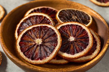 Kurutulmuş Kurutulmuş Kan Portakalları Kasede