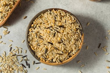 Kuru Çiğ Organik Pirinç Kasesi