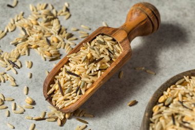 Kuru Çiğ Organik Pirinç Kasesi