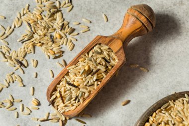 Kuru Çiğ Organik Pirinç Kasesi