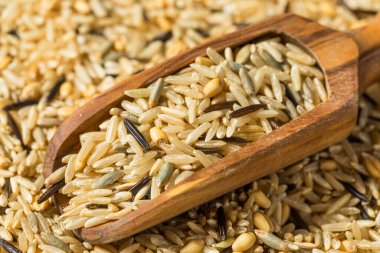 Kuru Çiğ Organik Pirinç Kasesi