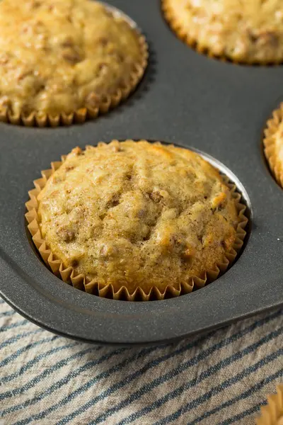Muffins Salvado Desayuno Trigo Integral Calientes Del Horno —  Fotos de Stock