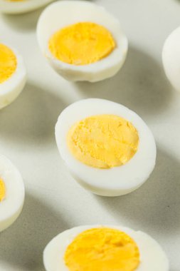 Sağlıklı Haşlanmış Haşlanmış Yumurta Yemeye Hazır