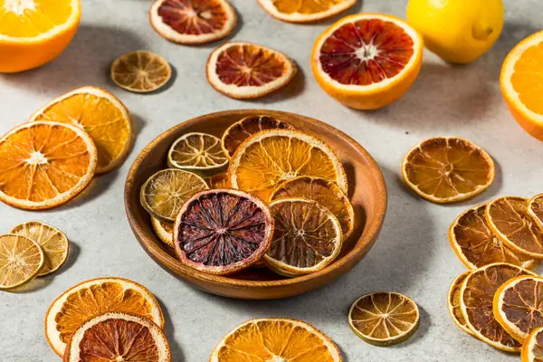 Healthy Dried Dehydrated Citrus Fruit with Oranges LIme and Lemons