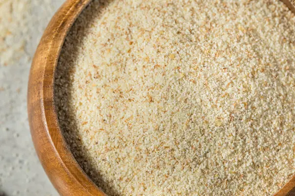 Organic Raw Milled Wheat Farina Grain Bowl — Stock Photo, Image