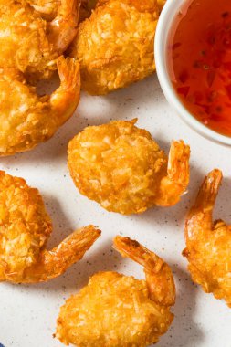 Tatlı ve ekşi soslu Asya hindistancevizi karidesi