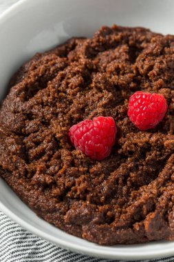 Sağlıklı Ev Yapımı Çikolatalı Farina Lapası Kase İçinde Kahvaltı