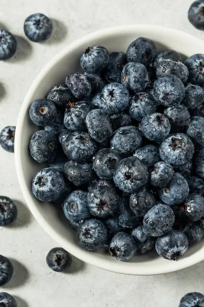 Organic Raw Blue Blueberries Ready Eat — Stock Photo, Image