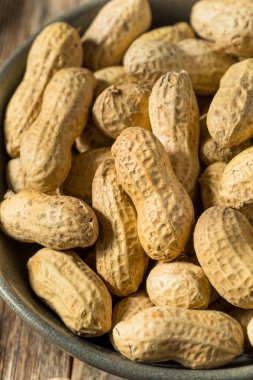 Kahverengi Organik Çiğ Fıstık Kasesi