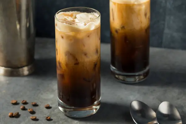 Ristet Havremelk Espresso Latte Drikke Med Kaffe royaltyfrie gratis stockfoto