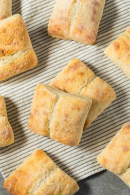 Ev yapımı Ciabatta Çörekleri Yemeye Hazır