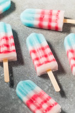 Vatansever Kırmızı Beyaz ve Mavi Dondurmalar 4 Temmuz için