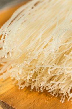 Organik Beyaz Kuru Pirinç Verrmicelli Erişte Pişirmeye Hazır