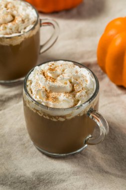 Tatlı Ferahlatıcı Balkabağı Baharatlı Latte Krem şantili