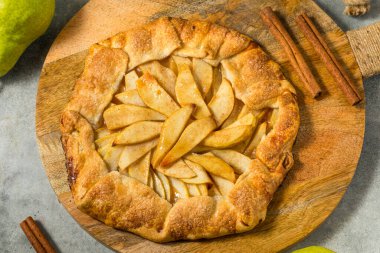 Güz Ev Yapımı Tatlı Ev Yapımı Armut Tatlısı Şeker ve Tarçın