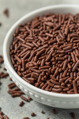 Kahverengi Şafak Çikolatalı Şeker Kasesinde Şekerleme