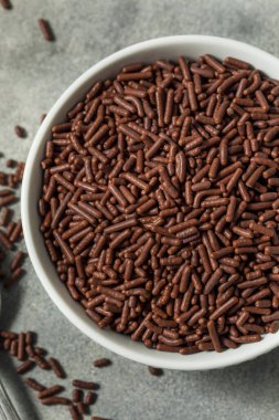 Kahverengi Şafak Çikolatalı Şeker Kasesinde Şekerleme