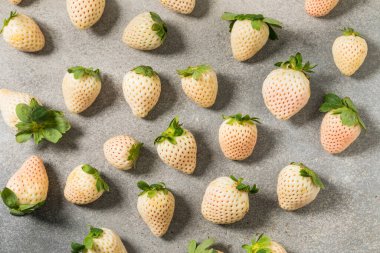 Organik Çiğ Pembe Çilek Yemeye Hazır