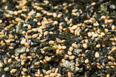 Kuru Organik Japon Furikake Seasoning ile Seaweed ve Susam Tohumu