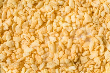 Sağlıklı, Çıtır Çıtır Pirinç Gevreği ve Süt ve Meyve Suyu.