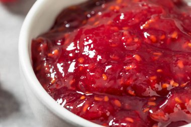 Tatlı Organik Kırmızı Ahududu Reçeli Kasede