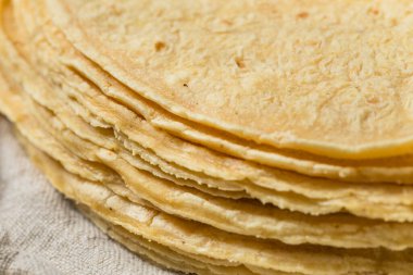 Homemade Organic Mexican Corn Tortillas Ready to Use