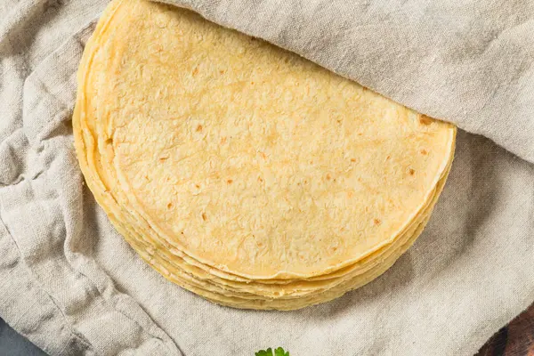 Ev yapımı Meksika Mısırlı Tortilla 'sı Kullanmaya Hazır