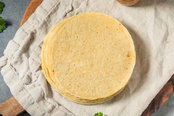 Ev yapımı Meksika Mısırlı Tortilla 'sı Kullanmaya Hazır