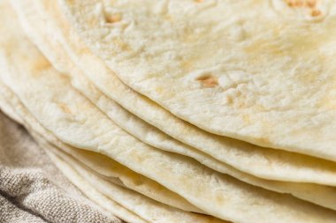 Yığınla ev yapımı Meksika unu Tortillası