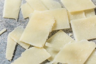 Sağlıklı, sert tıraşlı, parmesan peyniri, yemek pişirmek için.