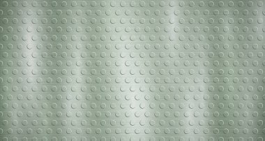 Abstract metallic background in green colors with highlights and a texture of small voluminous convex circles