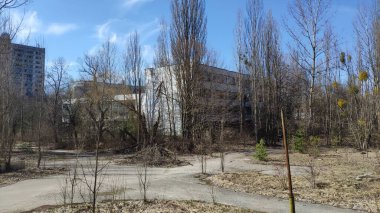Pripyat Kasabası, Çernobil Yasaklama Bölgesi. Çernobil nükleer kazası 26 Nisan 1986 tarihinde meydana geldi.