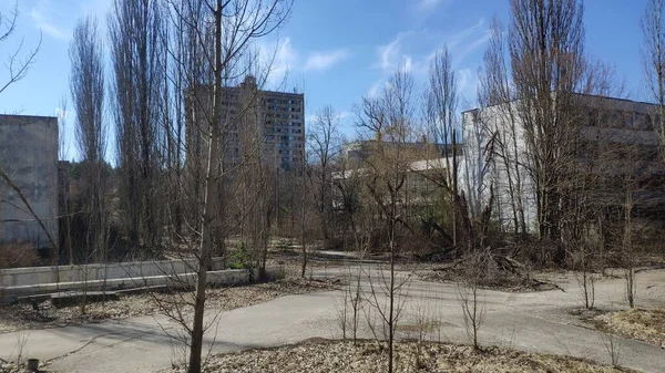 Pripyat Town Tjernobyls Exklusiva Zon Tjernobylolyckan Inträffade Den April 1986 — Stockfoto