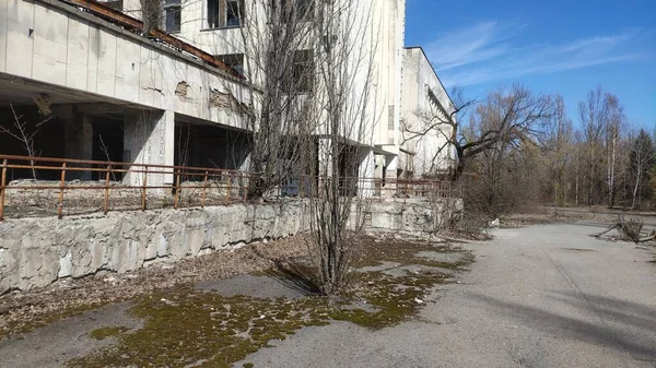 Pripyat Town Ζώνη Αποκλεισμού Τσερνομπίλ Πυρηνικό Ατύχημα Στο Τσερνομπίλ Στις — Φωτογραφία Αρχείου