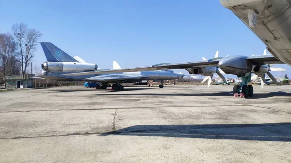 Russisch Bommenwerper Vliegtuig Museum Oekraïne — Stockfoto