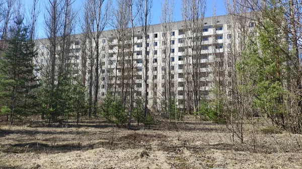 Pripyat Town Zona Esclusione Chernobyl Incidente Nucleare Chernobyl Verificato Aprile — Foto Stock