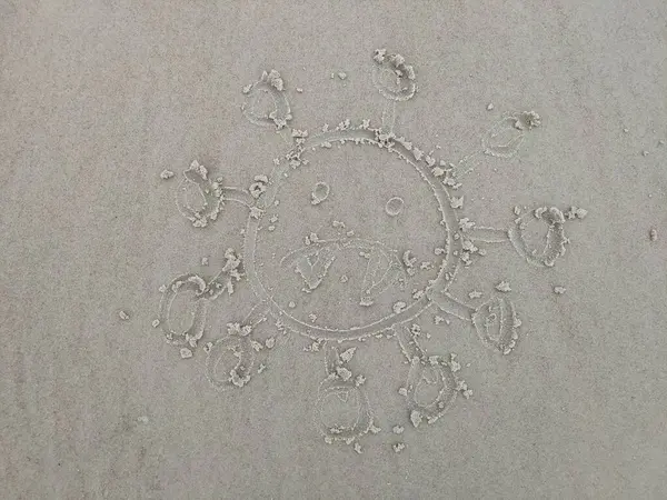 Kumsalda virüs çizimi